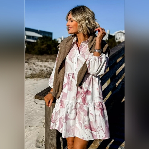 Loverly Grey x Anthropologie The Bettina Shirt Dress Mini Edition - Picture 2 of 9